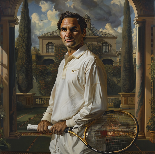 Cadre Roger Federer "Antiques"